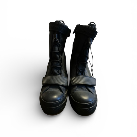 Converse Women's Black Lace-Up Platform Boots - Picture 3 of 3